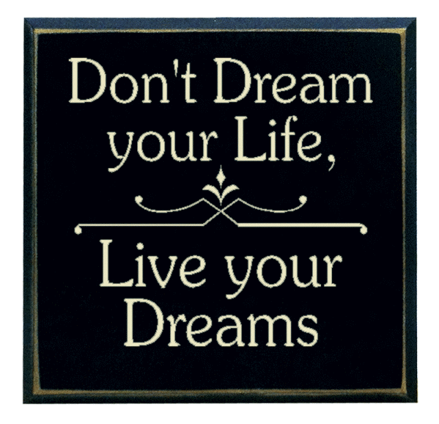 Don T Dream Your Life Live Your Dreams